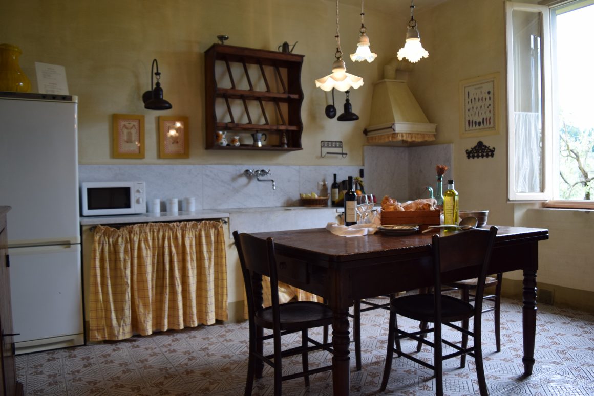 Bello Stare Cucina appartamento Giallone in agriturismo in Toscana